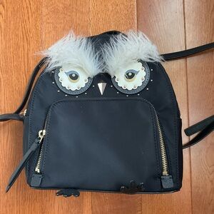 Kate Spade Black Owl Backpack